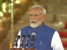 Narendra Modi-led coalition government swearing-in ceremony.